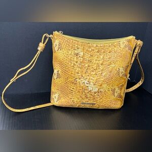 Brahmin Katie Melbourne crossbody yellow handbag